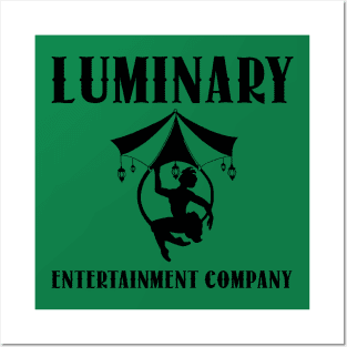 luminary entertainment company logo black Posters and Art